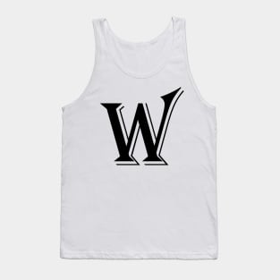 Black letter W in vintage style Tank Top